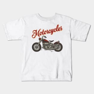 Vintage Motorcycles Kids T-Shirt